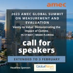 2023 AMEC Global Summit on Measurement and Evaluation_Call for Speakers