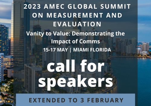 2023 AMEC Global Summit on Measurement and Evaluation_Call for Speakers