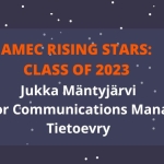 2023 AMEC Rising Star Jukka Mäntyjärvi_Senior Communications Manager_Tietoevry