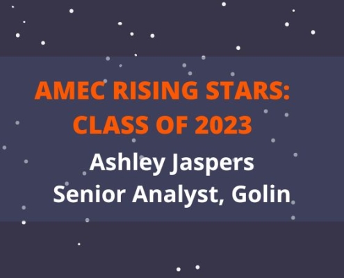 2023 AMEC Rising Star Ashley Jaspers_Senior Analyst_Golin