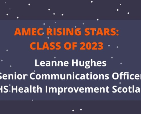 2023 AMEC Rising Star Leanne Hughes_Senior Communications Officer_NHS Health Improvement Scotland